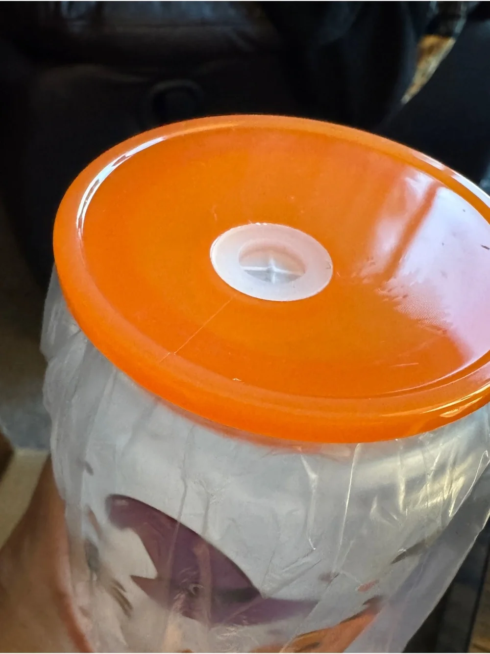 Halloween Ghost Tumbler Set with Straws - Orange & Black Lids